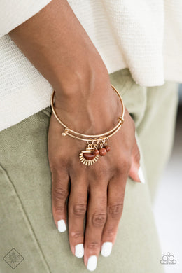 Mind, Body and SOL Gold Bracelet Paparazzi Accessories