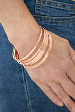 Load image into Gallery viewer, Ensnared Copper Bangle Bracelet Paparazzi Accessories