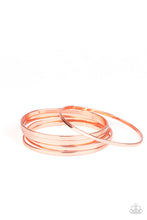 Load image into Gallery viewer, Ensnared Copper Bangle Bracelet Paparazzi Accessories