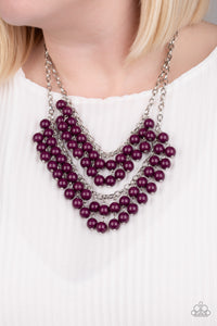 purple,short necklace,Bubbly Boardwalk Purple Necklace