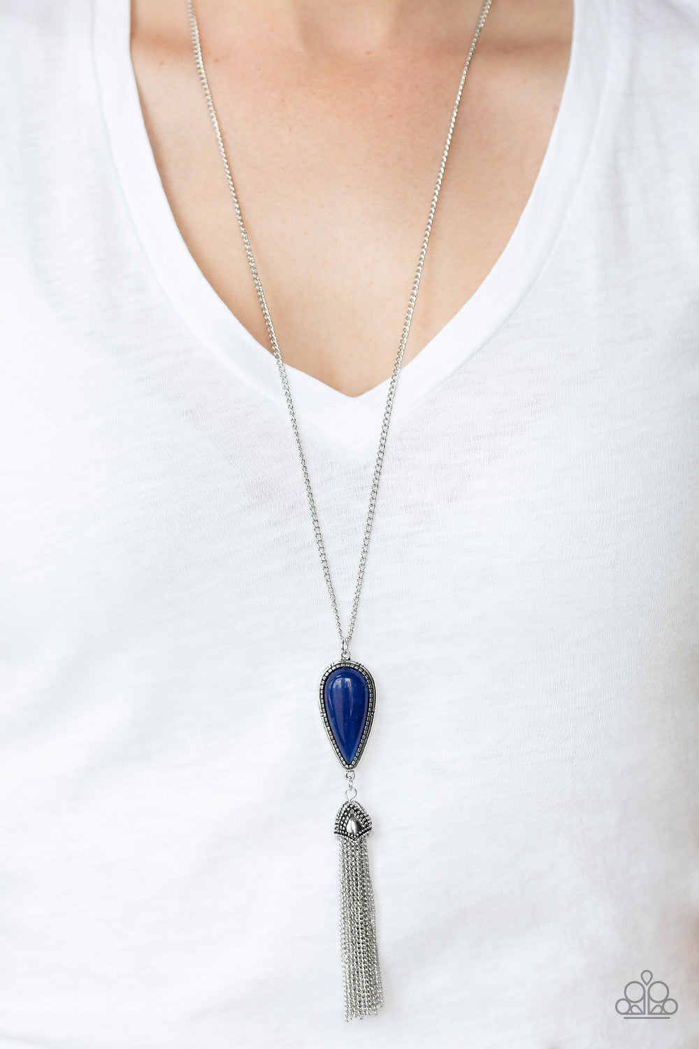 Zen Generation - Blue Stone Necklace Paparazzi Accessories