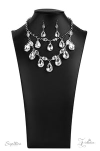 2020 Zi,rhinestones,short necklace,silver,The Sarah Zi Collection Necklace