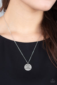 patriotic,short necklace,silver,Freedom Isn't Free Silver Necklace