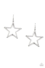 Load image into Gallery viewer, Count Your Stars White Earrings Paparazzi Accessories