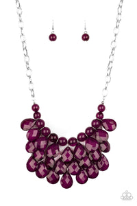 purple,short necklace,silver,Sorry To Burst Your Bubble Purple Necklace
