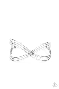 cuff,silver,Infinitely Iridescent - Silver Bracelet