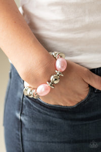 pink,stretchy,Big League Luster - Pink Bracelet