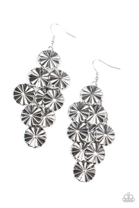fishhook,silver,Star Spangled Shine - Silver Earrings