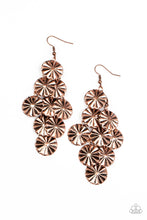 Load image into Gallery viewer, Star Spangled Shine - Copper Earrings Paparazzi Accessories