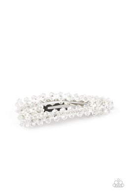 Just Follow The Glitter - White Hair Accessory Paparazzi Accessories