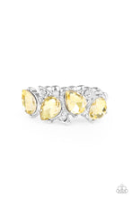 Load image into Gallery viewer, Majestically Modern - Yellow Ring Paparazzi Accessories