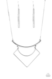 short necklace,silver,Egyptian Edge - Silver Necklace