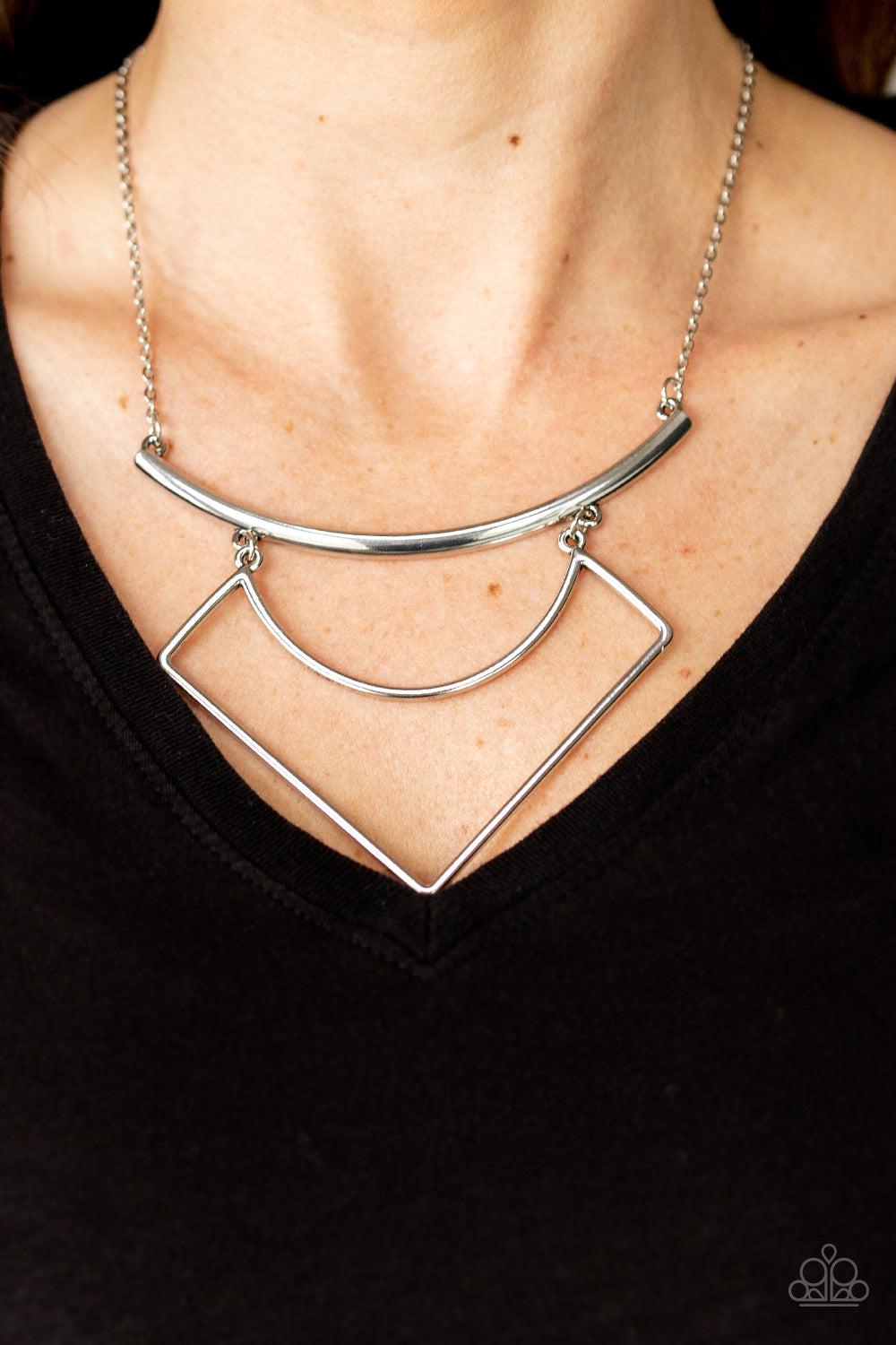Egyptian Edge - Silver Necklace Paparazzi Accessories
