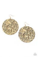 Load image into Gallery viewer, Animal Planet - Gold Earrings Paparazzi Accessories