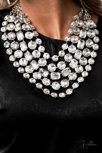2020 Zi,rhinestones,short necklace,white,Irresistible Zi Collection Rhinestone Necklace