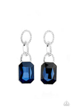 Load image into Gallery viewer, Superstar Status - Blue Rhinestone Post Earrings Paparazzi Accessories