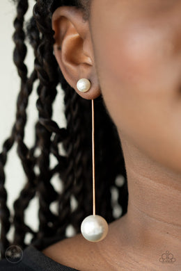 Extended Elegance - Gold Earrings Paparazzi Accessories