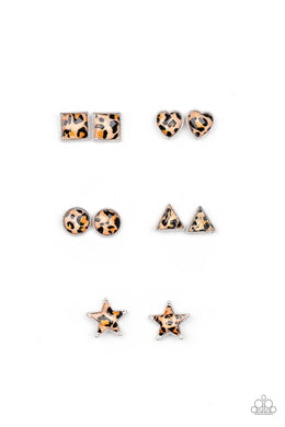 Cheetah Starlet Shimmer Earrings Paparazzi Accessories