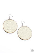 Load image into Gallery viewer, Wonderfully Woven - White Earrings Paparazzi Accessories