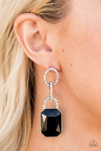 Load image into Gallery viewer, Superstar Status Black Earring Paparazzi Accessories