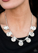 Load image into Gallery viewer, GLOW-Getter Glamour White Necklace Paparazzi Accessories