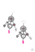 Load image into Gallery viewer, Springtime Essence Pink Earring Paparazzi Accessories