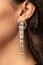 Load image into Gallery viewer, Dazzle by Default - White Earrings Paparazzi Accessories