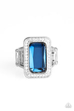 Load image into Gallery viewer, Crown Jewel Jubilee Blue Rhinestone Ring Paparazzi Accessories