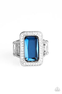 blue,rhinestones,Wide Back,Crown Jewel Jubilee Blue Rhinestone Ring