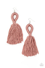 Load image into Gallery viewer, Tassels and Tiaras - Pink Earrings Paparazzi Accessories