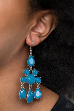 Load image into Gallery viewer, Afterglow Glamour - Blue Earrings Paparazzi Accessories