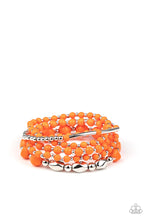 Load image into Gallery viewer, Vibrantly Vintage - Orange Stretchy Bracelet Paparazzi Accessories