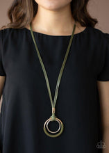 Load image into Gallery viewer, Elliptical Essence Green Necklace Paparazzi Accessories
