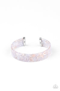 Acrylic,cuff,pink,Its Getting HAUTE In Here - Pink Acrylic Cuff Bracelet