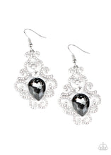 Load image into Gallery viewer, Happily Ever AFTERGLOW - Silver Rhinestone Earrings Paparazzi Accessories