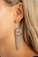 Load image into Gallery viewer, Blissfully Botanical - Silver Earrings Paparazzi Accessories