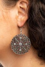 Load image into Gallery viewer, Oh MANDALA! - Red Rhinestone Earring Paparazzi Accessories