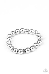 silver,stretchy,urban,Resilience - Silver Stretchy Bracelet