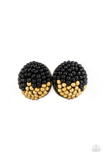 Load image into Gallery viewer, As Happy As Can BEAD - Black Seed Bead Post Earrings Paparazzi Accessories