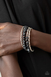 black,coil,stone,Rockin Renegade - Black Stone Coil Bracelet