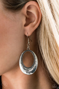 fishhook,silver,Tempest Texture - Silver Earrings