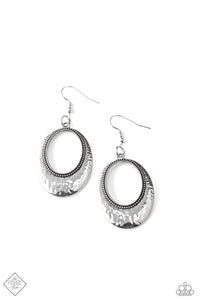 fishhook,silver,Tempest Texture - Silver Earrings