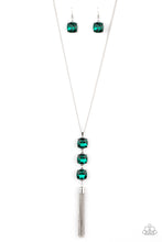 Load image into Gallery viewer, GLOW Me The Money! - Green Rhinestone Necklace Paparazzi Accessories