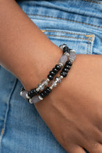 Load image into Gallery viewer, Delightfully Dainty - Black Bracelet Paparazzi Accessories