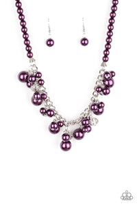 purple,short necklace,Prim and POLISHED - Purple Pearl Necklace