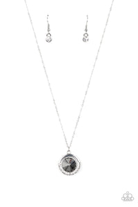 hematite,rhinestones,short necklace,silver,Trademark Twinkle - Silver Necklace