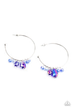 Load image into Gallery viewer, Dazzling Downpour - Blue Earrings Paparazzi Accessories