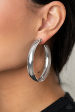 Load image into Gallery viewer, BEVEL In It - Silver Earrings Paparazzi Accessories