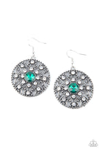 Load image into Gallery viewer, GLOW Your True Colors - Green Rhinestone Earrings Paparazzi Accessories