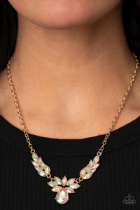 gold,iridescent,short necklace,I Need Some HEIR - Multi Necklace